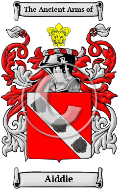 Aiddie Family Crest/Coat of Arms