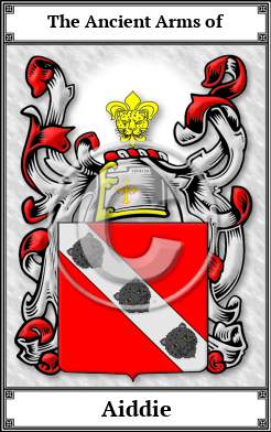 Aiddie Family Crest Download (JPG)  Book Plated - 150 DPI