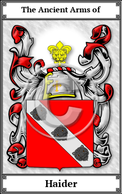 Haider Family Crest Download (JPG)  Book Plated - 150 DPI