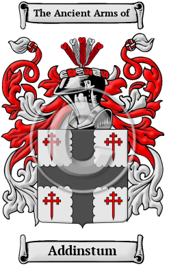 Addinstum Family Crest/Coat of Arms
