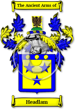 Headlam Family Crest Download (jpg) Legacy Series - 150 DPI