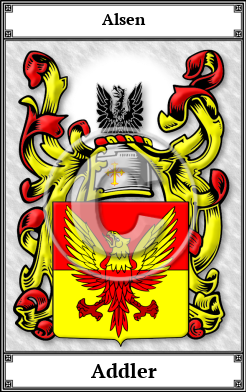 Addler Family Crest Download (JPG)  Book Plated - 150 DPI