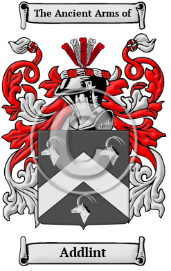 Addlint Family Crest/Coat of Arms