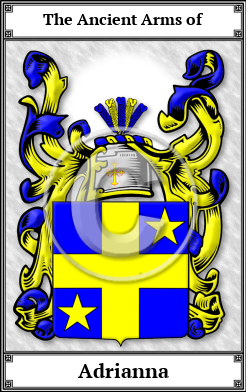 Adrianna Family Crest Download (JPG)  Book Plated - 150 DPI