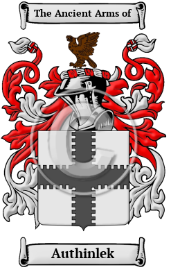 Authinlek Family Crest/Coat of Arms