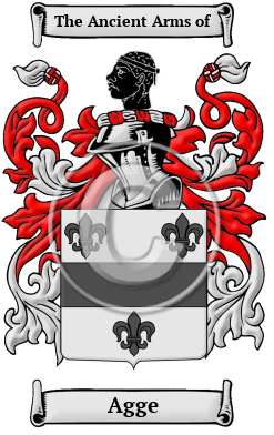Agge Family Crest/Coat of Arms