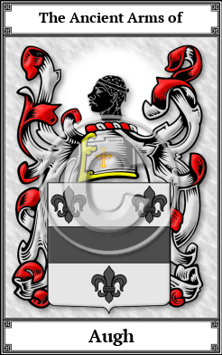Augh Family Crest Download (JPG)  Book Plated - 150 DPI