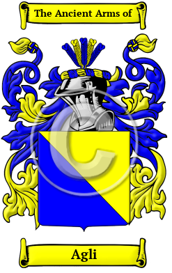 Agli Family Crest/Coat of Arms