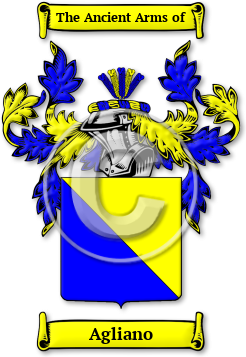 Agliano Family Crest Download (jpg) Legacy Series - 150 DPI
