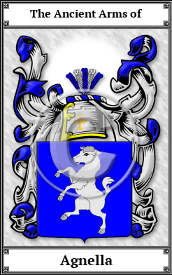 Agnella Family Crest Download (JPG)  Book Plated - 150 DPI