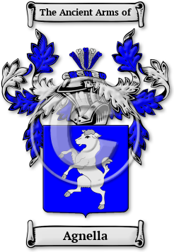 Agnella Family Crest Download (jpg) Legacy Series - 150 DPI