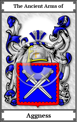 Aggness Family Crest Download (JPG)  Book Plated - 150 DPI