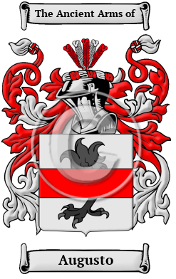 Augusto Family Crest/Coat of Arms
