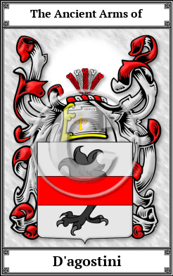 D'agostini Family Crest Download (JPG) Book Plated - 600 DPI