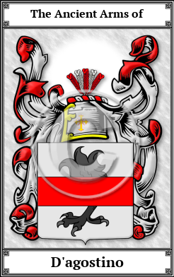 D'agostino Family Crest Download (JPG)  Book Plated - 150 DPI