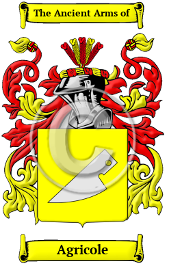 Agricole Family Crest/Coat of Arms