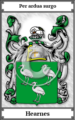 Hearnes Family Crest Download (JPG) Book Plated - 600 DPI