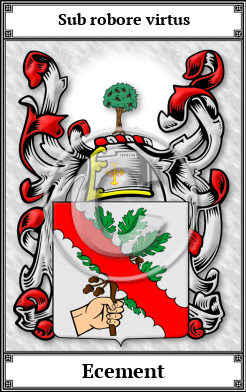 Ecement Family Crest Download (JPG)  Book Plated - 150 DPI