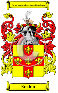 Enslen Family Crest/Coat of Arms