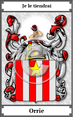 Orrie Family Crest Download (JPG) Book Plated - 600 DPI