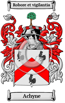 Achyne Family Crest/Coat of Arms