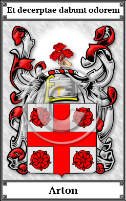 Arton Family Crest Download (JPG)  Book Plated - 150 DPI