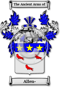 Allen- Family Crest Download (jpg) Legacy Series - 150 DPI