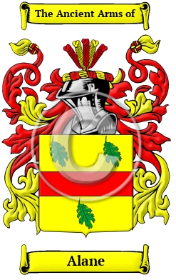 Alane Family Crest/Coat of Arms