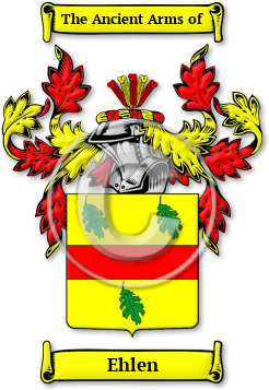 Ehlen Family Crest Download (JPG) Legacy Series - 600 DPI