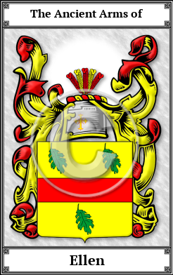 Ellen Family Crest Download (JPG) Book Plated - 600 DPI