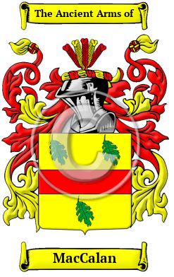 MacCalan Family Crest/Coat of Arms