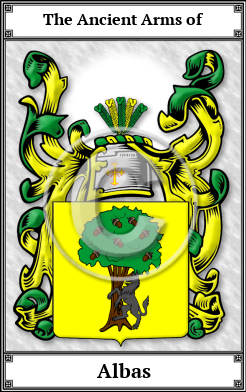 Albas Family Crest Download (JPG)  Book Plated - 150 DPI
