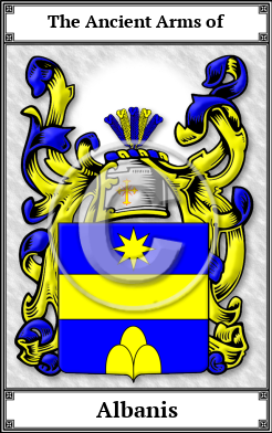 Albanis Family Crest Download (JPG)  Book Plated - 150 DPI