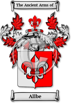 Allbe Family Crest Download (jpg) Legacy Series - 150 DPI