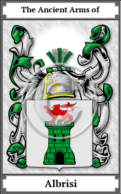 Albrisi Family Crest Download (JPG)  Book Plated - 150 DPI