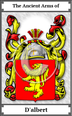 D'albert Family Crest Download (JPG) Book Plated - 600 DPI