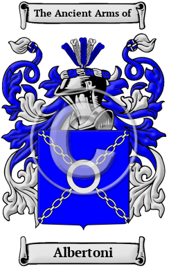 Albertoni Family Crest/Coat of Arms