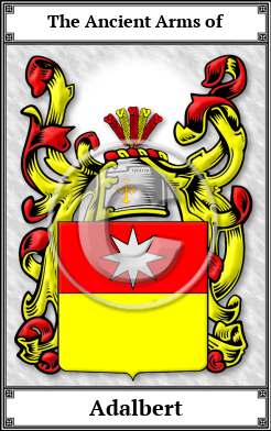 Adalbert Family Crest Download (JPG) Book Plated - 600 DPI