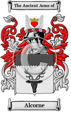 Alcorne Family Crest/Coat of Arms