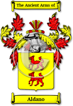 Aldano Family Crest Download (jpg) Legacy Series - 150 DPI