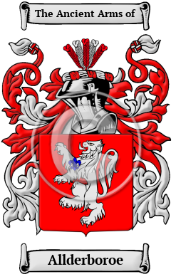 Allderboroe Family Crest/Coat of Arms