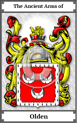 Olden Family Crest Download (JPG)  Book Plated - 150 DPI