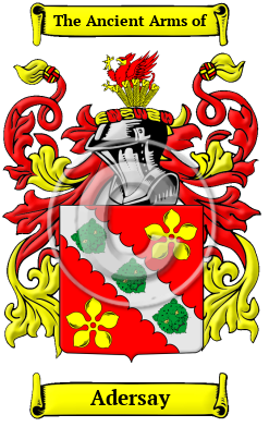 Adersay Family Crest/Coat of Arms
