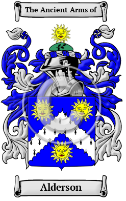 Alderson Family Crest/Coat of Arms