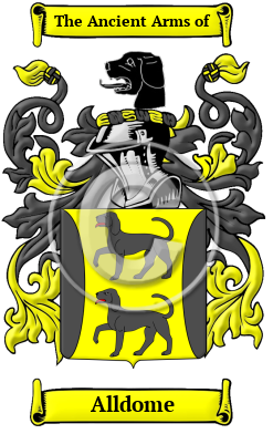 Alldome Family Crest/Coat of Arms