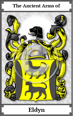 Eldyn Family Crest Download (JPG) Book Plated - 600 DPI