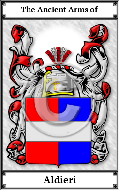 Aldieri Family Crest Download (JPG)  Book Plated - 150 DPI