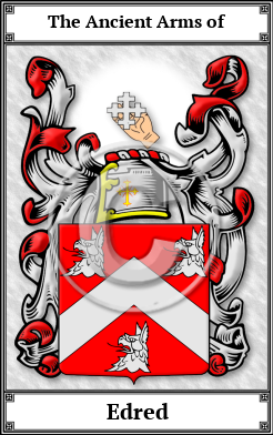 Edred Family Crest Download (JPG)  Book Plated - 150 DPI