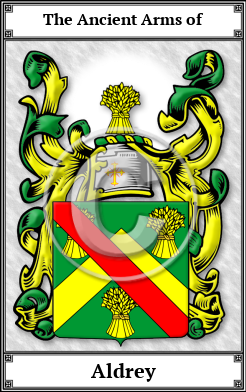 Aldrey Family Crest Download (JPG)  Book Plated - 150 DPI
