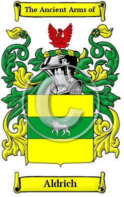 Aldrich Family Crest/Coat of Arms